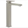 Image de Villeroy & Boch - Mitigeur lavabo surÃ©levÃ© VILLEROY ET BOCH Architectura Square avec vidage Push Open Brushed Nickel Matt - Gris