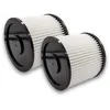 Image de vhbw 2x Filtres ronds pour aspirateurs polyvalents, compatible avec MAUK NTS 30 l 1200W, NTS 20 l 1200W