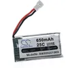 Image de Vhbw 1x Batterie Compatible Avec Cheerson Cx-30w Drone (650mah, 3,7v, Li-PolymÃ¨re)