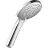 Image de Douchette Universelle Duravit Avec 3 Types De Jets (rain, Intense Rain, Soft Rain), Ronde (ÃÂ¿ 110 Mm) Facile Ã  Nettoyer, ChromÃ©