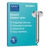 Image de Bras De Douche Universel Duravit Pour Montage Au Plafond (200mm), ChromÃ©