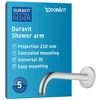 Image de Bras De Douche Universel Duravit Fixation Murale Ronde, 210 Mm, ChromÃ©