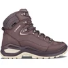 Image de Lowa - Chaussures de randonnée GORE-TEX® - Renegade Evo GTX Mid Ws Brown Rose/Panna pour Femme en Cuir - Taille 37 - Bordeaux