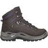 Image de Lowa - Chaussures de randonnée journée GORE-TEX® - Renegade GTX Mid Ws Slate/Blackberry pour Femme en Cuir - Taille 41 - Marron