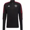 Image de Haut d’entraînement 1/4 zip Manchester United Tiro 21 Noir XS GR3812