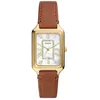 Image de Montre Femme Fossil En Cuir Litehide? Marron Etanche