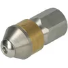 Image de vhbw buse nettoyeur tuyaux compatible avec KrÃ¤nzle jet haute pression - acier inoxydable, filetage interne 1/8", Rotatif, or / argentÃ©