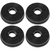 Image de vhbw 4x Filtres Ã  charbon actif compatible avec Candy CBT6252X 36900945 hotte de cuisine