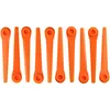 Image de vhbw 10x Lames compatible avec Gardena 8841 AccuCut 450Li, 9823 EasyCut Li-18/23R taille gazon - Lames de rechange, orange, plastique