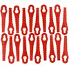 Image de vhbw 20x Lames remplacement pour GÃ¼de 58586 pour taille gazon - Lames de rechange, rouge, plastique