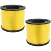 Image de vhbw Lot de 2x filtres Ã  cartouche compatible avec Thomas Hobby 1000, Vac aspirateur - Filtre plissÃ©, papier / plastique