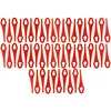 Image de vhbw 50x Lames compatible avec Einhell BG-CT 18 Li, GE-CT 18 Li, GE-CT 18 Li Kit tondeuse - Lames de rechange, rouge, polyamide
