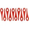 Image de vhbw 10x Lames compatible avec Grizzly ART 18 Lion, ART 1825 Lion tondeuse - Lames de rechange, rouge, polyamide