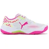 Image de Puma Solarcourt Rct - Femmes Padel Sport Squash Baskets Sneakers Chaussures Blanc-Rose 107296-03 - 37