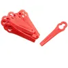 Image de vhbw 10x Lames compatible avec CMI C-Art-10.8/17 taille gazon - Lames de rechange, rouge, plastique