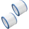 Image de vhbw Set de filtres 2x Filtre plissÃ© compatible avec Masko 1800W 30L, K 606 DW aspirateur Ã  sec ou humide - Filtre Ã  cartouche