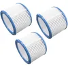 Image de vhbw Set de filtres 3x Filtre plissÃ© compatible avec Nilfisk Aero 20-01, 20-01 Inox, 20-11, 20-21 aspirateur Ã  sec ou humide - Filtre Ã  cartouche