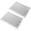 Image de vhbw 2x filtres permanent Ã  graisse compatible avec Neff D8680N2/03, D8920N0/01, D8920N0/03, D8920N0/04, D8980N0/01 hotte de cuisine, mÃ©tal