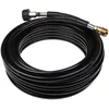 Image de vhbw Tuyau de rallonge 15 m compatible avec KÃ¤rcher K 3.65 MD T 250, K 3.68 MD nettoyeur haute pression avec connexion M22 x 1,5, noir