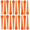 Image de vhbw 20x Lames compatible avec Gardena 2417 AccuCut, 8840 AccuCut 400Li taille gazon - Lames de rechange, orange, plastique