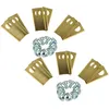 Image de vhbw 18x Lames compatible avec Honda Miimo 500, 310, 3000, 520 tondeuse - Lames de rechange, or / argentÃ©, acier (revÃªtement en titane)