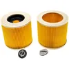 Image de vhbw Lot de 2x filtres Ã  cartouche compatible avec KÃ¤rcher WD3P Extension Kit, WD 3 Premium aspirateur Ã  sec ou humide - Filtre plissÃ©, jaune