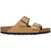Image de Birkenstock - Sandales à 2 brides avec boucle réglable - Arizona Birkibuc Narrow Latte Cream pour Femme en Cuir - Taille 38 - Marron