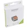 Image de Borne de raccordement WAGO 222-413 flexible: 0.08-4 mmÂ² rigide: 0.08-2.5 mmÂ² Nombre de pÃ´les (num): 3 gris, orange 5 pc