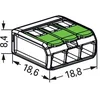 Image de WAGO 221-423 Connecteur Ã Levier Trois Fils 4mmÂ² - 221-423 [50 PiÃ¨ces]