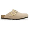 Image de Sabots BIRKENSTOCK  - BOSTON BIG BUCKLE NATURAL LEATHER OILED P33108555