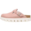 Image de Sabots BIRKENSTOCK  Chaussures  Boston Chunky en cuir suédé rose P32772664