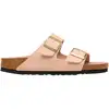 Image de Birkenstock - Sandales à 2 brides réglables - Arizona Birko-Flor Narrow Triples New Beige/Pink Clay pour Femme en Cuir - Taille 40