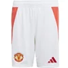 Image de Short Domicile enfant Manchester United 2024/25 Blanc 13/14 ans IT1975