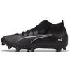 Image de Puma Ultra 5 Match+ Fg/Ag Football Boots Unisex, Chaussures, Noir/Blanc, 46