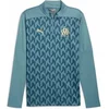 Image de Haut d'entraînement 1/4 zip OM Prematch 2024/25 Bleu S 778242-12