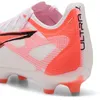 Image de Puma Chaussures De Football Ultra 5 Pro Fg/Ag Unisexe, Chaussures, Blanc/Noir/Glowing Rouge, 43