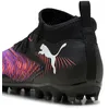 Image de Puma Chaussures De Football Future 8 Mg Enfant Et Adolescent, Chaussures, Noir/Blanc/Glowing Rouge, 29