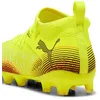Image de Puma Chaussures De Football Future 8 Match Fg/Ag Enfant Et Adolescent, Chaussures, Jaune Alert/Noir/Sun Struck, 28