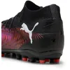 Image de Puma Chaussures De Football Future 8 Pro Mg Unisexe, Chaussures, Noir/Blanc/Glowing Rouge, 40.5