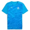 Image de Puma Maillot DÂ¿Avant-Match Olympique De Marseille Homme, Sport, Azure/Frosted Dew, Xs