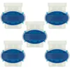 Image de vhbw 5x connecteurs pour cÃ¢ble pÃ©riphÃ©rique compatible avec Yard Force robots de pelouse - Serre-cÃ¢bles, Ã©tanches transparent / bleu