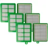 Image de vhbw 6x filtre compatible avec Philips FC8760/01, FC8729/09, FC8727/09, FC8728/09, FC8725/09, FC8726/09 aspirateur - filtre HEPA vert / blanc