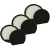 Image de vhbw 3x Filtre compatible avec Bosch BGS05AAA2, BGS05X240 aspirateur - filtre de sortie d'air, noir / blanc
