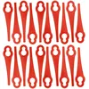 Image de vhbw 20x Lames compatible avec Bosch ART 23 Easytrim Accu, ART 23 LI taille gazon - Lames de rechange, rouge, plastique / nylon