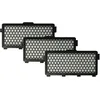 Image de vhbw 3x filtre remplacement pour Miele 5996880, 7226170, 5996882, 5996881, 7226150, 9616110 pour aspirateur - filtre HEPA d'Ã©vacuation noir / blanc