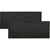 Image de vhbw 2x Filtre Ã  charbon actif compatible avec Rowenta Intense Pure Air XL PU6025, PU6020F1, PU6020F0 purificateur d'air - Filtre Ã  air noir