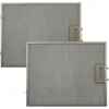 Image de vhbw 2x Filtre anti-graisse compatible avec Neff D89E21N1GB/01, D89E21N1/03, D89E21N1/04 hotte de cuisine - 34,9 x 29,6 x 0,8 cm, mÃ©tal
