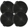 Image de vhbw 4x Filtres Ã  charbon actif compatible avec Oranier Siria, Farina, Brisa hotte aspirante - 18,85 cm
