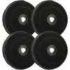 Image de vhbw 4x Filtres Ã  charbon actif compatible avec Acec HTB160 - 949013517, HTN160 - 949013516, HTW160 - 949013515 hotte aspirante - 23 cm