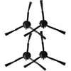 Image de vhbw 4x Brosse latÃ©rale compatible avec Mova E30 Ultra robot aspirateur - Lot de brosses, noir